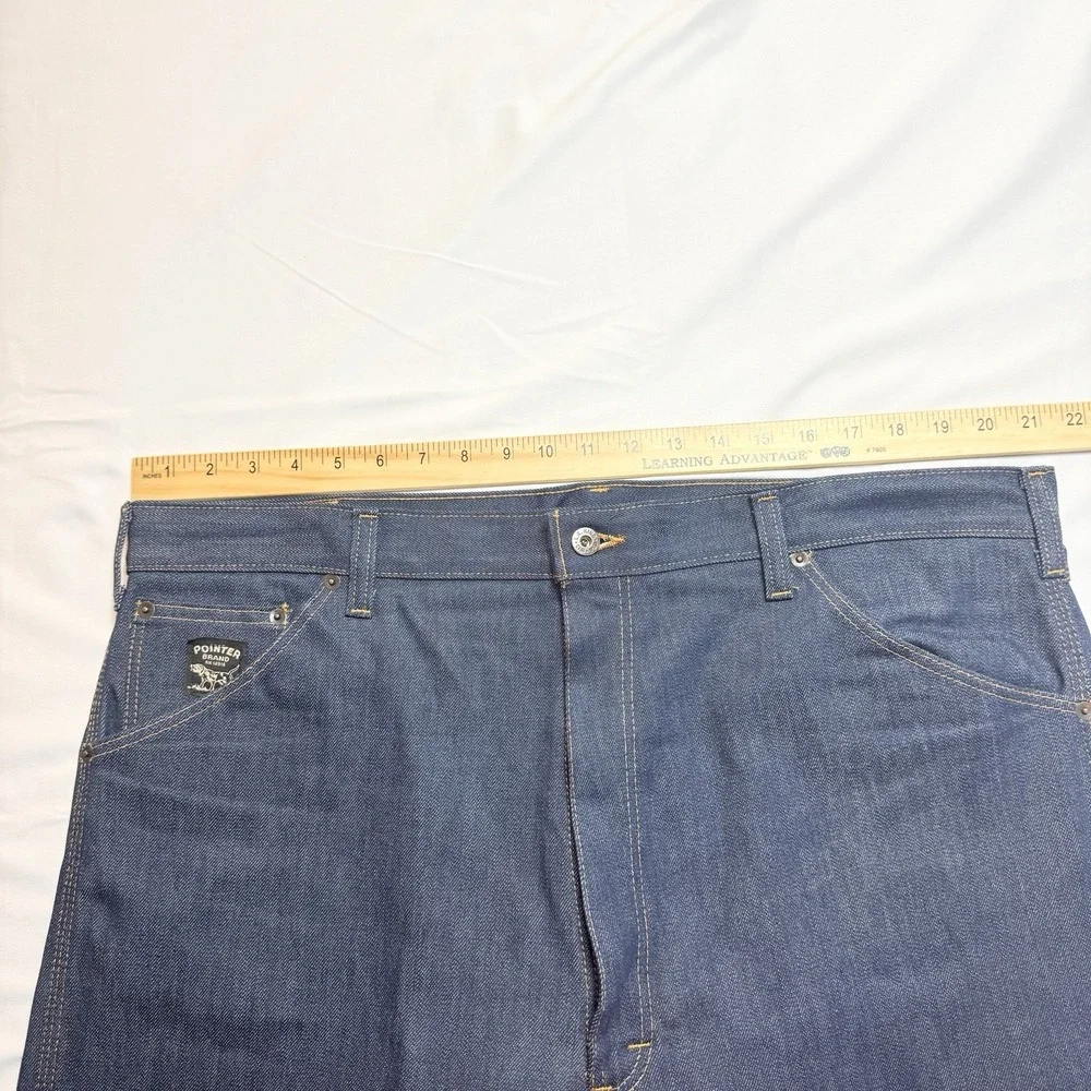 Pointer Brand L.C. King Jeans Mens 40x30 Cone Mills White Oak Denim USA Workwear